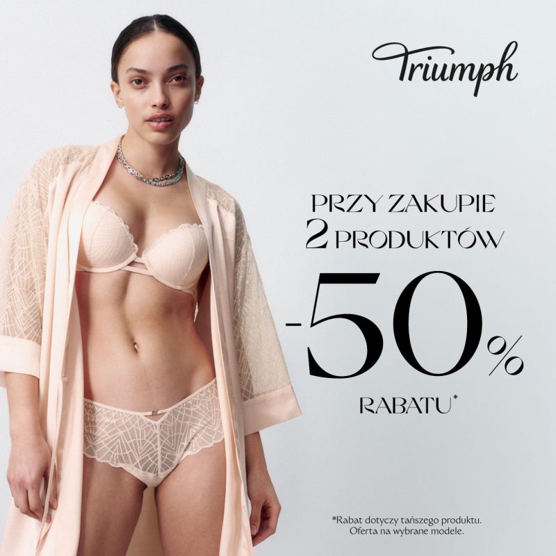 promocja triumph rabat przy zakupie 2 produktów