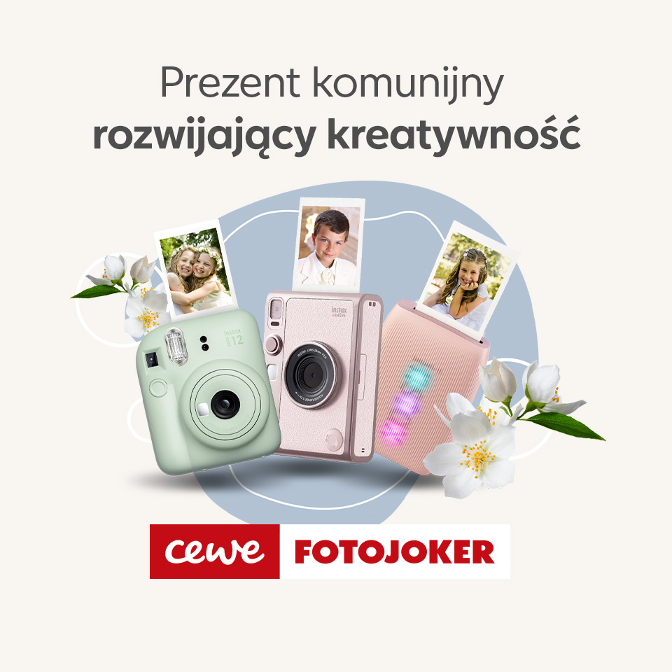 fotojoker komunia prezent instax