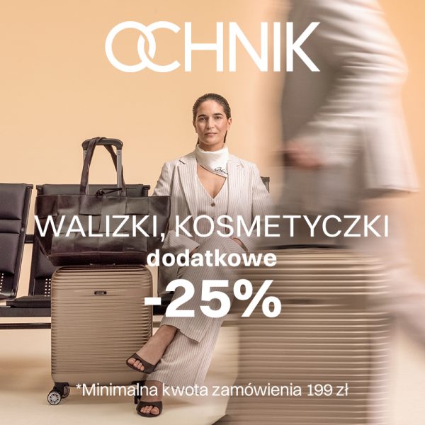 ochnik promocja walizki kosmetyczki