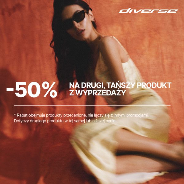 diverse -50% na drugą sztukę z wyprzedaży promocja