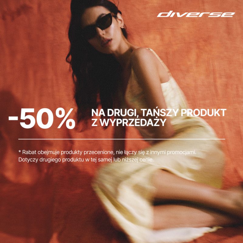 diverse -50% na drugą sztukę z wyprzedaży promocja