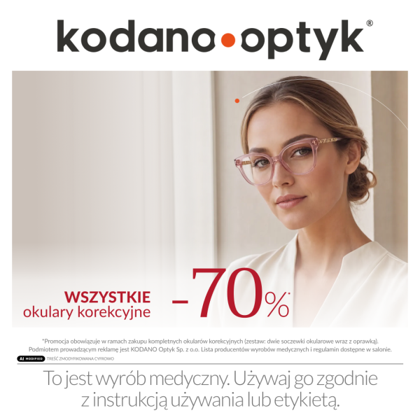 kodano optyk wszystkie okulary korekcyjne -70% promocja
