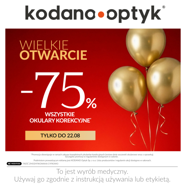 wielkie otwarcie kodano optyk promocja galeria sudecka