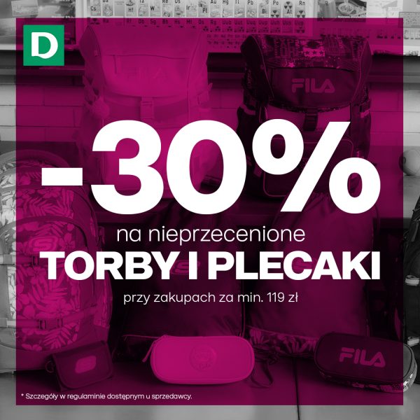 rabat -30% na nieprzecenione torby i plecaki deichmann galeria sudecka