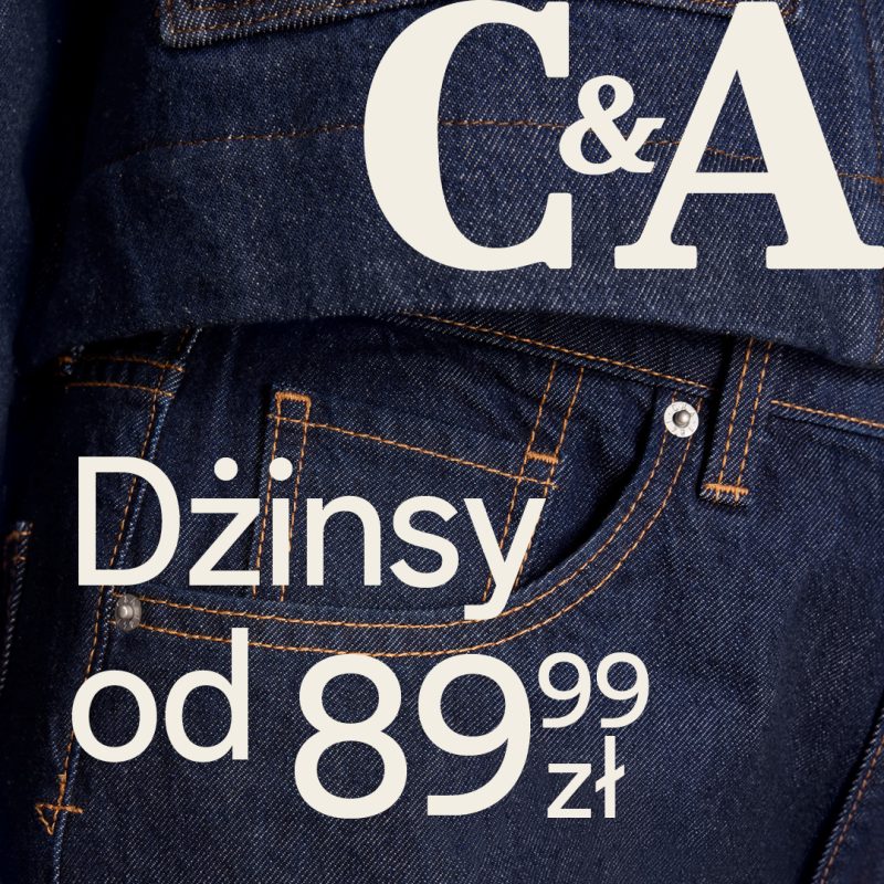 C&A dżinsy od 89,99 zł
