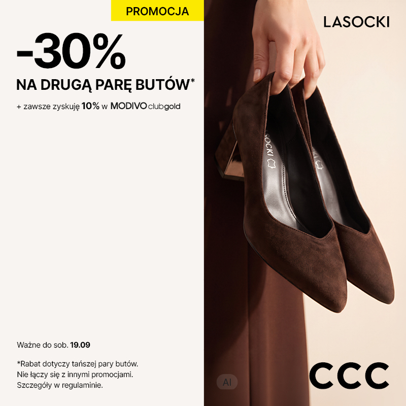 ccc -30% na drugą parę obuwie promocja