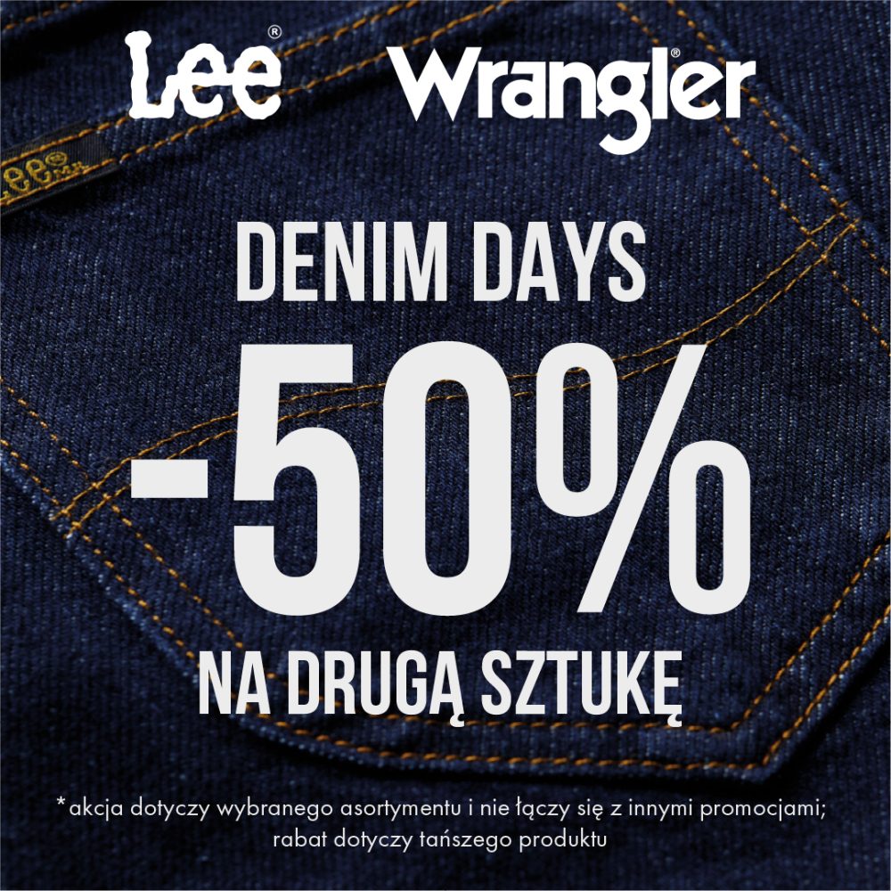 lee wrangler promocja denim days