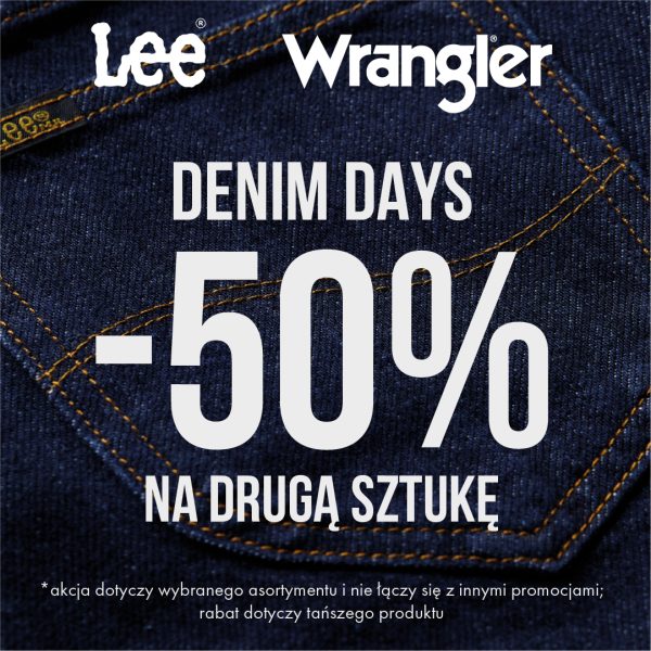 lee wrangler promocja denim days