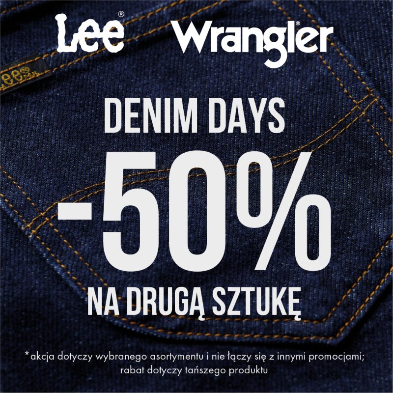 lee wrangler promocja denim days