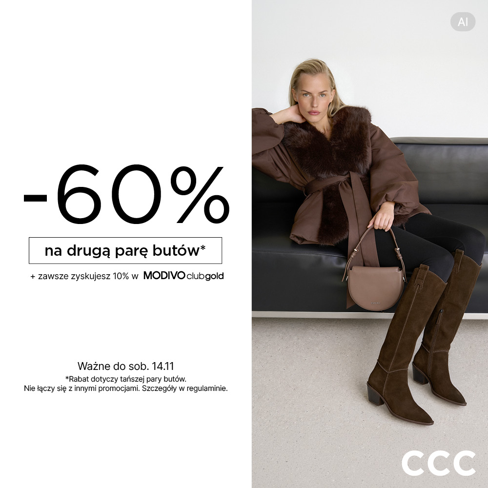 promocja ccc 60% druga para butów galeria sudecka