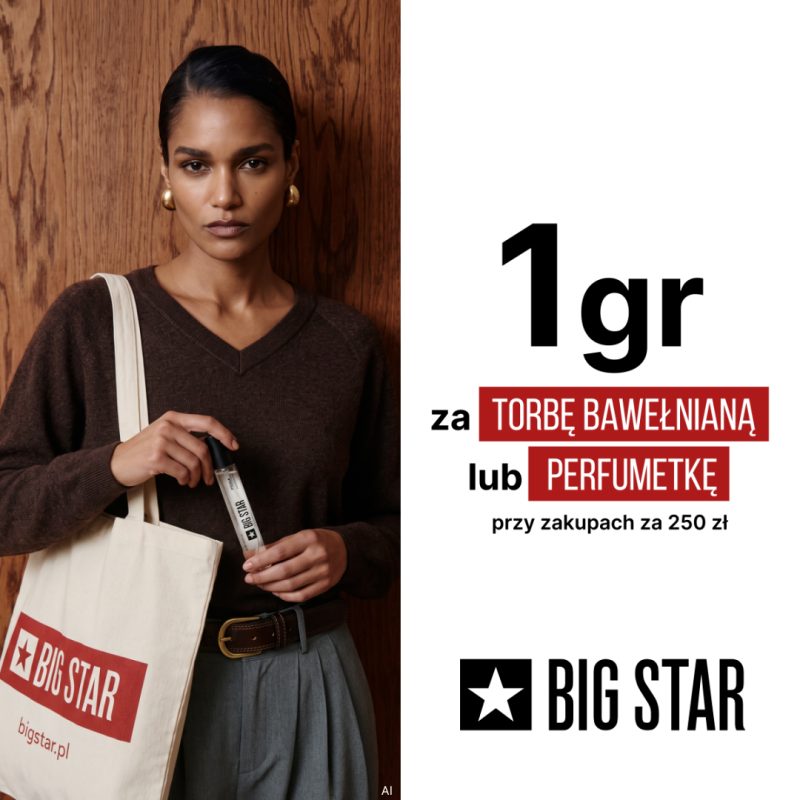 Perfumetka lub torba bawełniana za 1 grosz big star